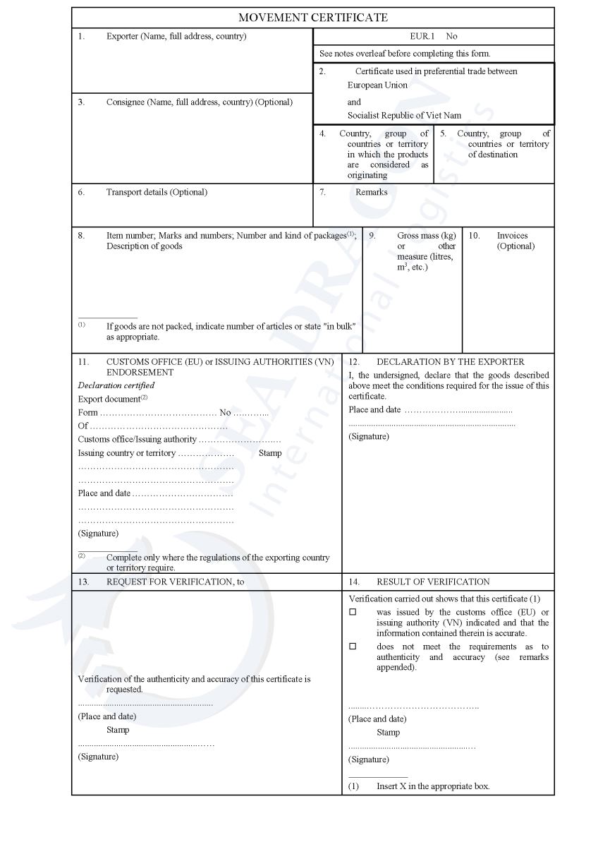 MẪU CO FORM EVFTA CÓ GÌ KHÁC VÀ CẦN LƯU Ý NHỮNG ĐIỀU GÌ