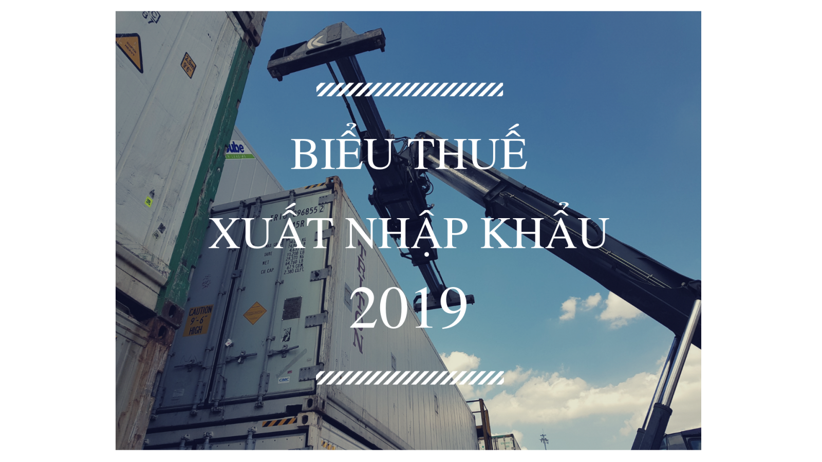 SEADRAGON LOGISTICS - BIỂU THUẾ XUẤT NHẬP KHẨU 2019 MỚI NHẤT